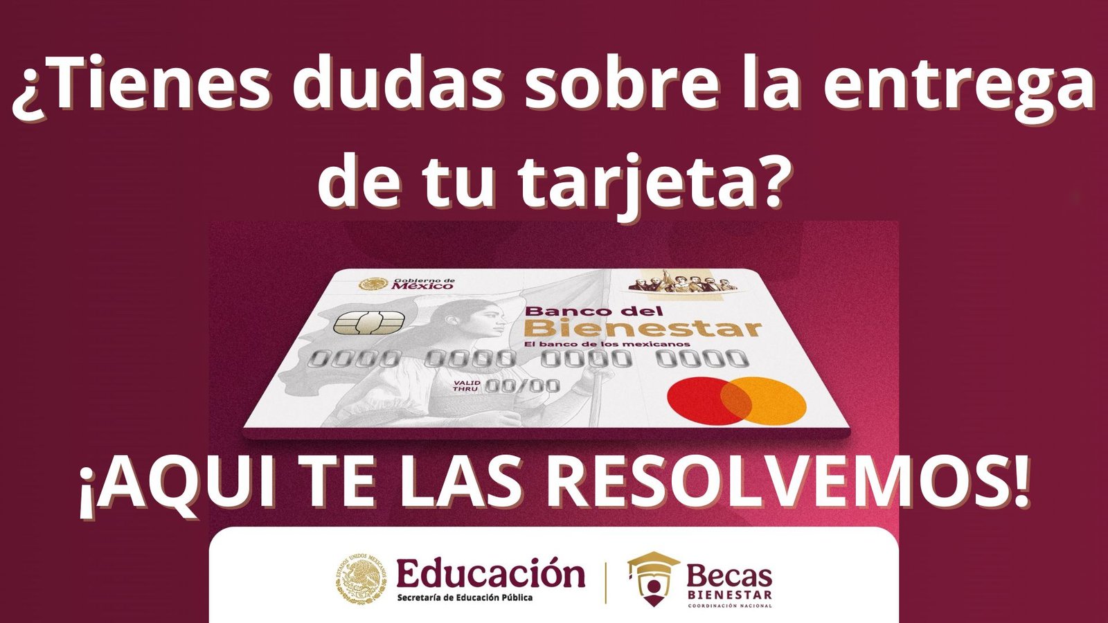 Entrega De Tarjetas Del Bienestar Para La Beca Rita Cetina de Secundaria